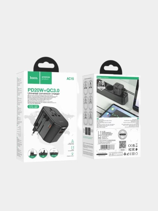 Hoco AC15 Walker Three-Port PD20W Universal Conversion Charger - Image 2