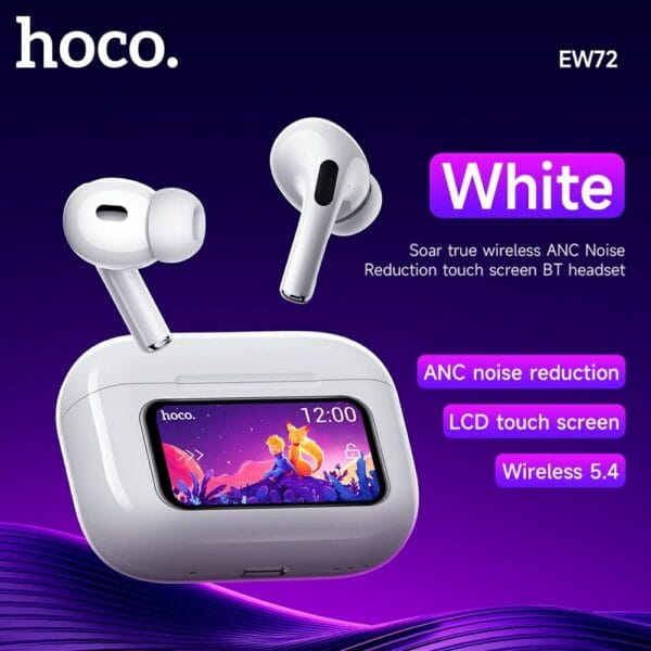Hoco EW79 Bright True Wireless ANC Touch Screen Bluetooth Earbuds - Image 2